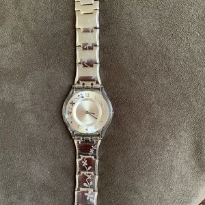 Silver Swatch Watch
